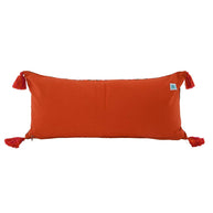 Embroidered Flowers & Stripes Pillow, 36