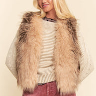 Faux Fur Layering Vest