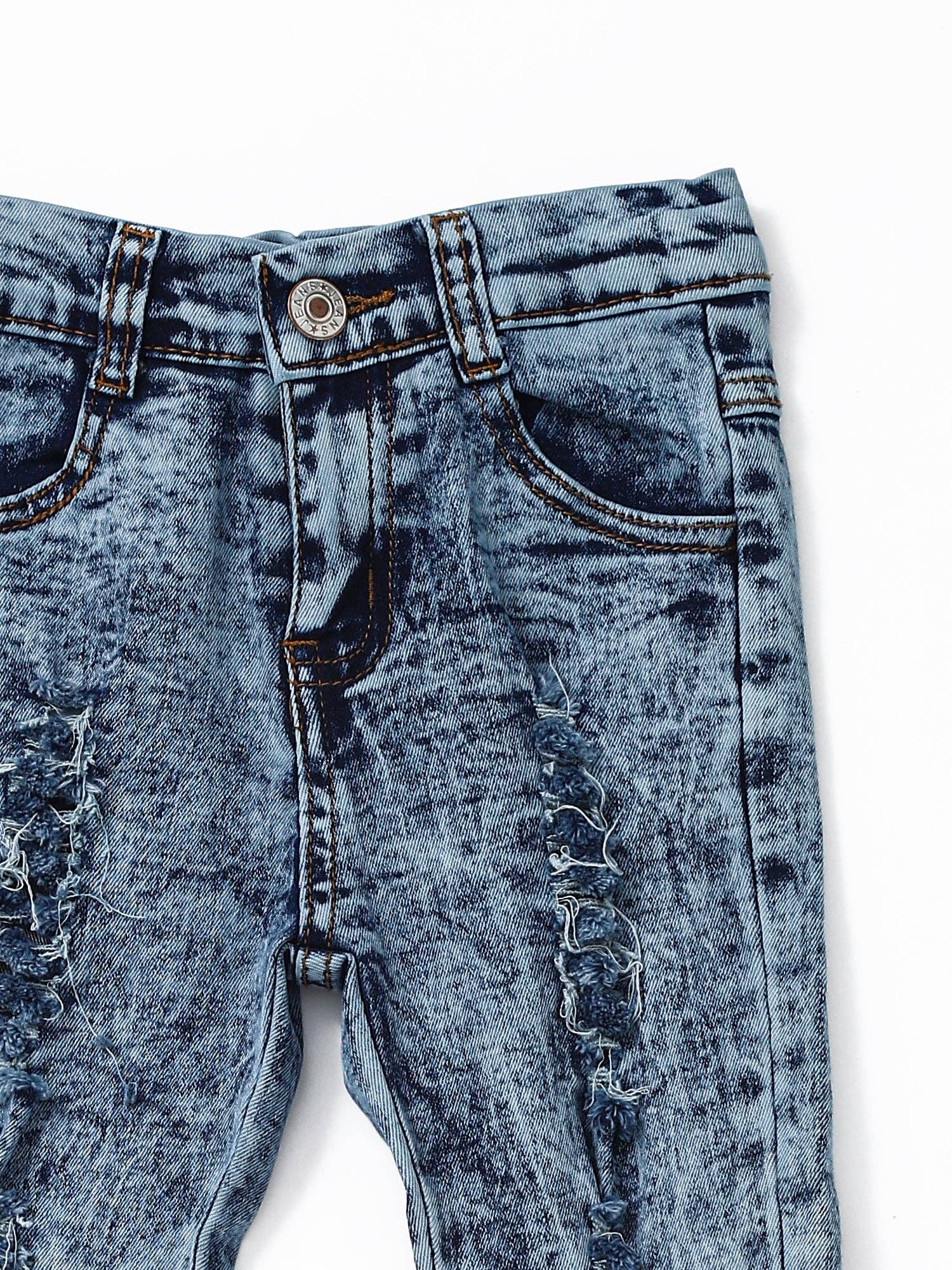 Distressed Flare Girls Jeans