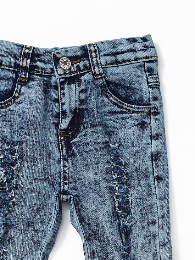 Distressed Flare Girls Jeans