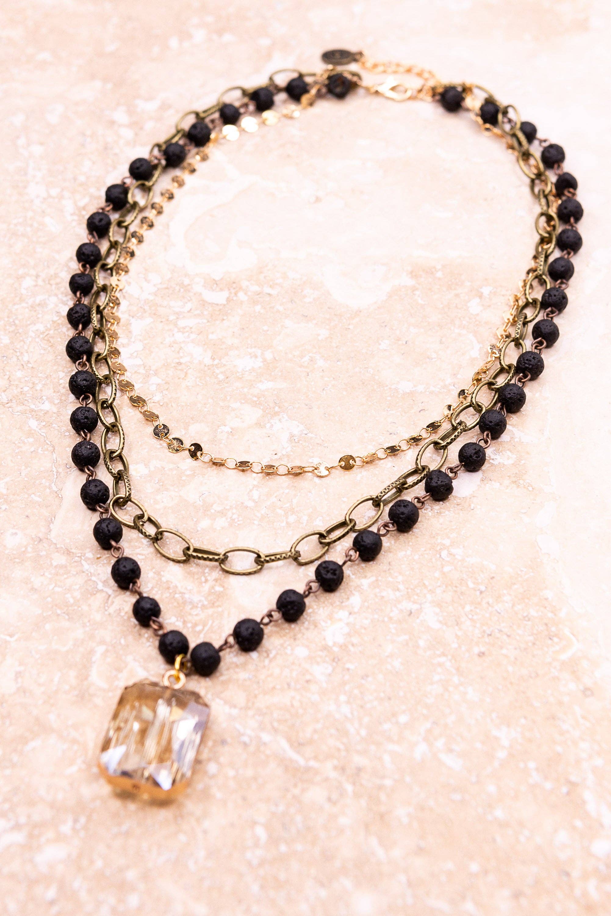 Hannah Necklace in  Tri-color