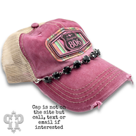 Small rhinestone trucker hat chain
