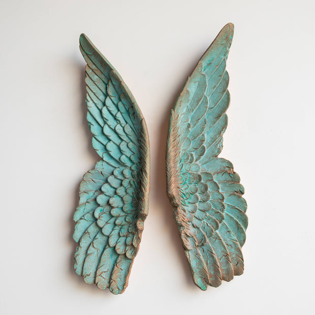 Extra Large Angel Wings, Bronze Patina