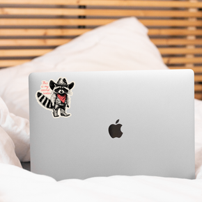 My Second Rodeo Raccoon Cowboy Sticker