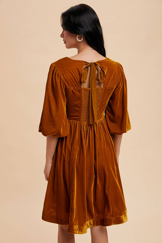 Sweetheart Velvet Mini Dress