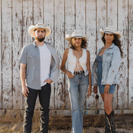 Unisex Cowboy Straw Natural Cattleman Hats