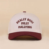 Really Busy Dilly Dallying Two Tone Snapback Hat
