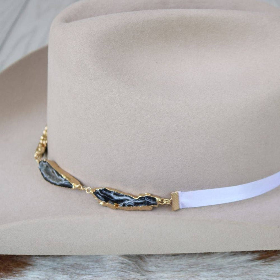 Geode Slice Black Hat Band – Reece
