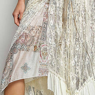 Reverse Ruffle Lace Skirt