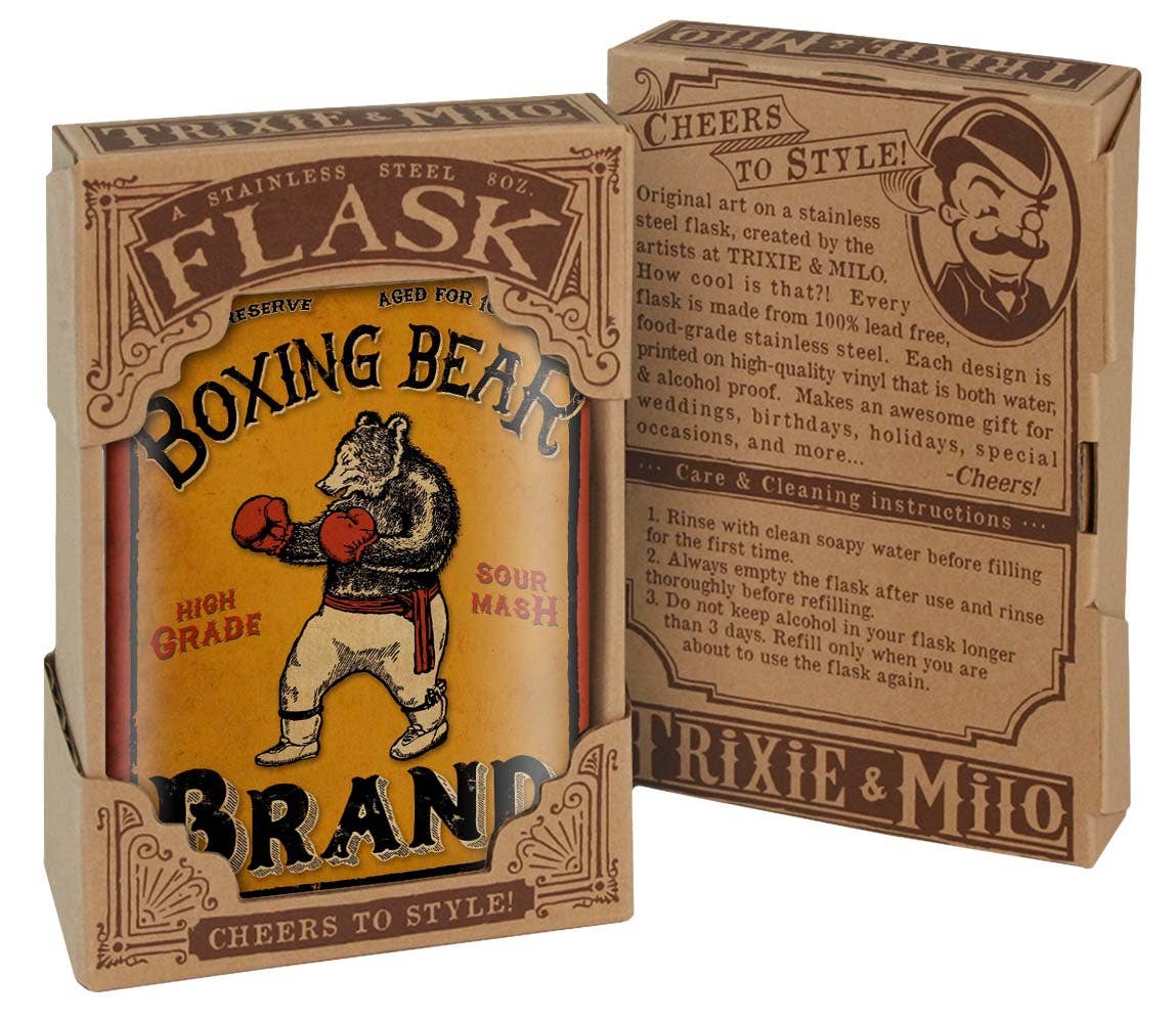 Flask - Boxing Bear