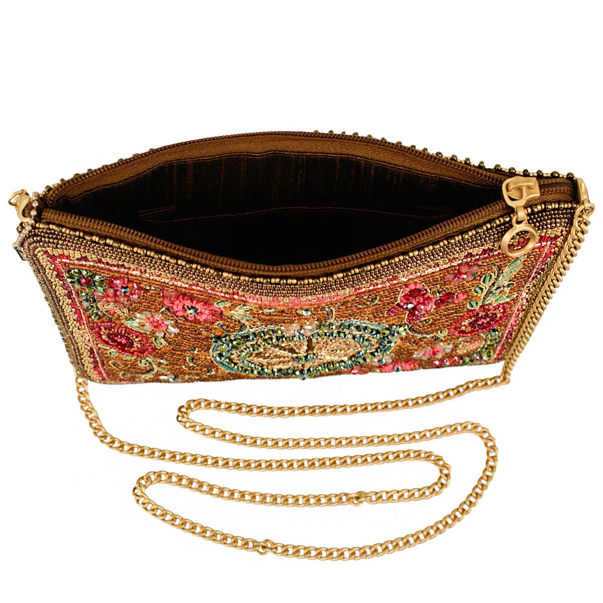 Rose & Pink Time Traveler Beaded Mini Crossbody