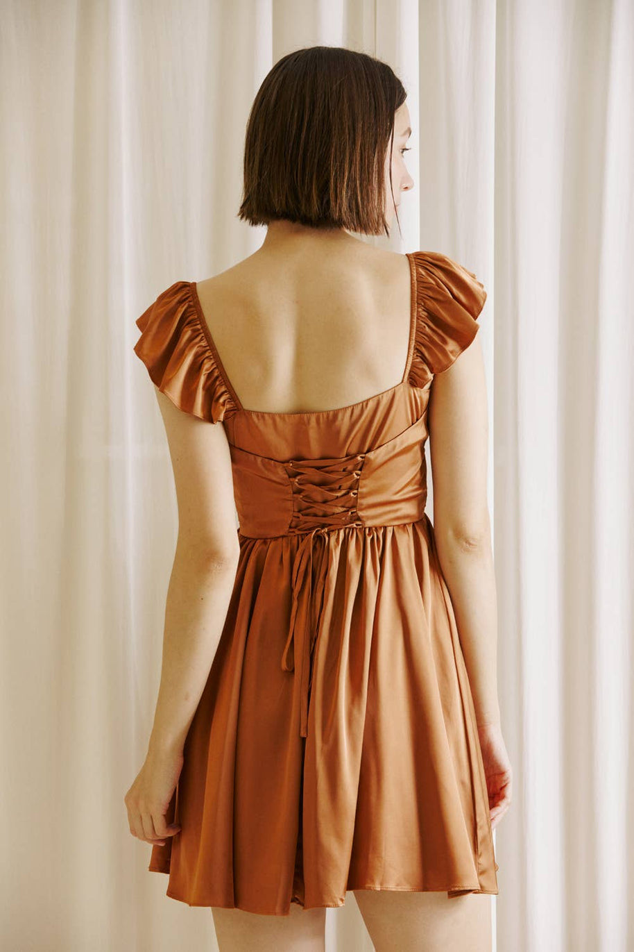 A-Line Mini Dress with Corset