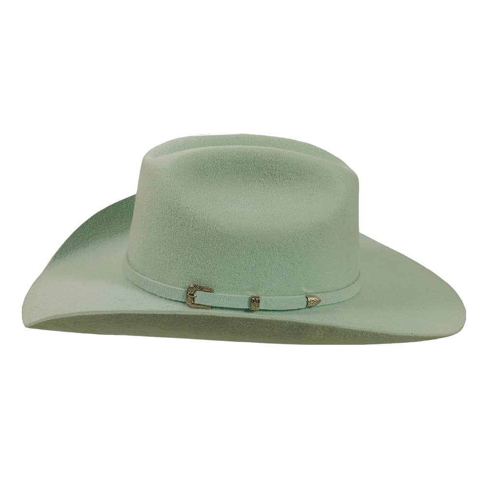 100% Wool Felt Western Cattleman hat