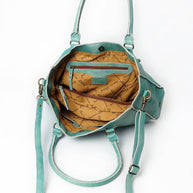 Genuine Leather Tote with Fringe