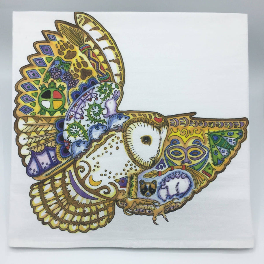 Barn Owl Flour Sack Towel