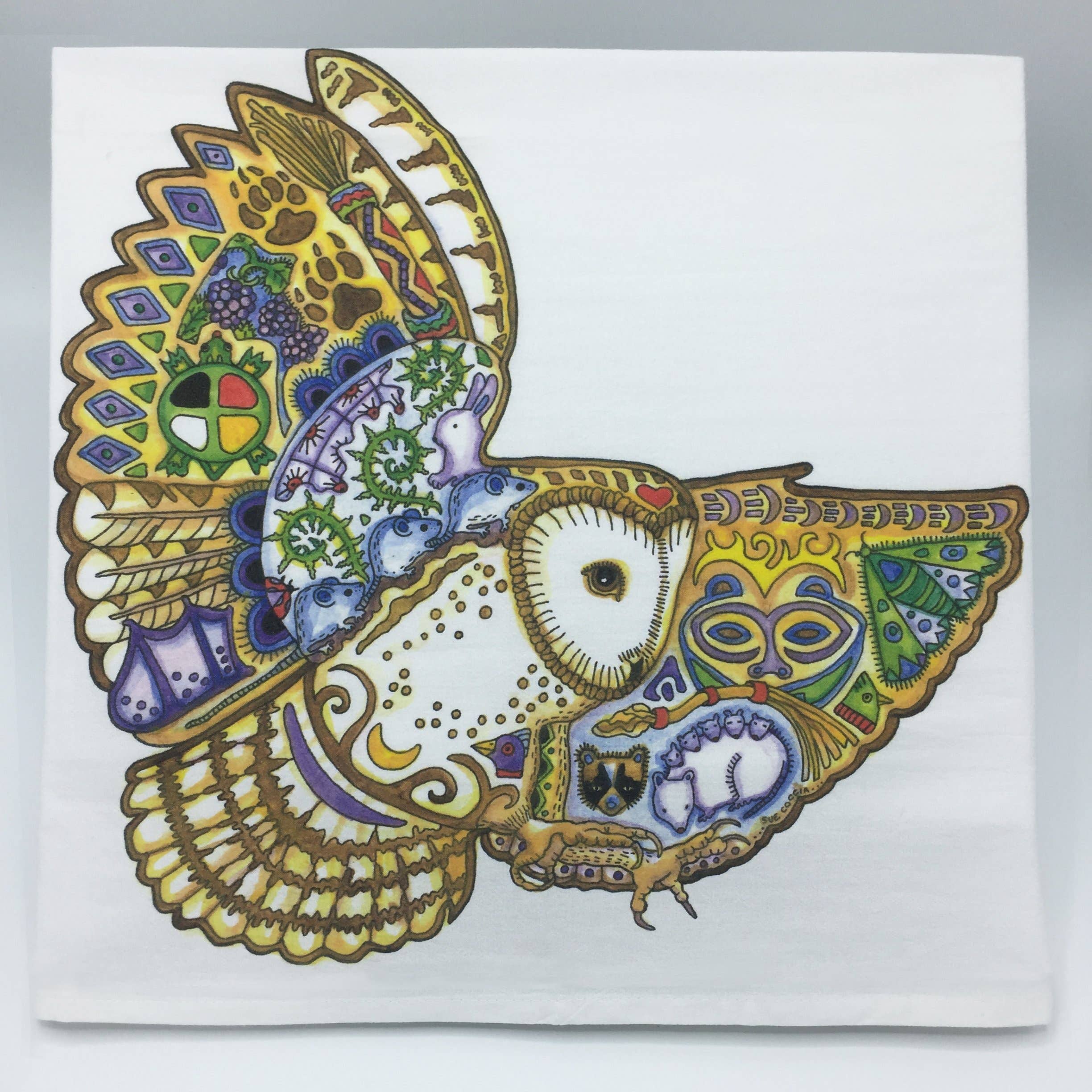 Barn Owl Flour Sack Towel