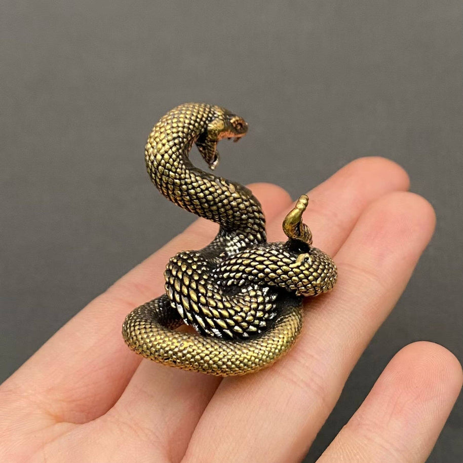 Python Brass Figurine