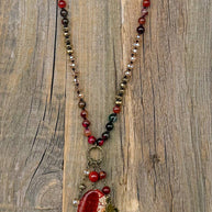 Suki Necklace - Fire Agate