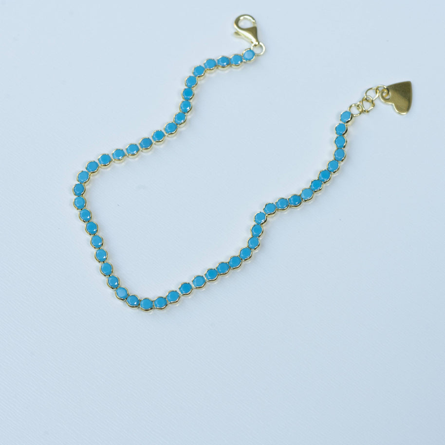 3mm Turquoise Tennis Bracelet