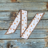 Pink and Tan Western Skinny Mini Wild Rag / Cowgirl Necktie #TW136