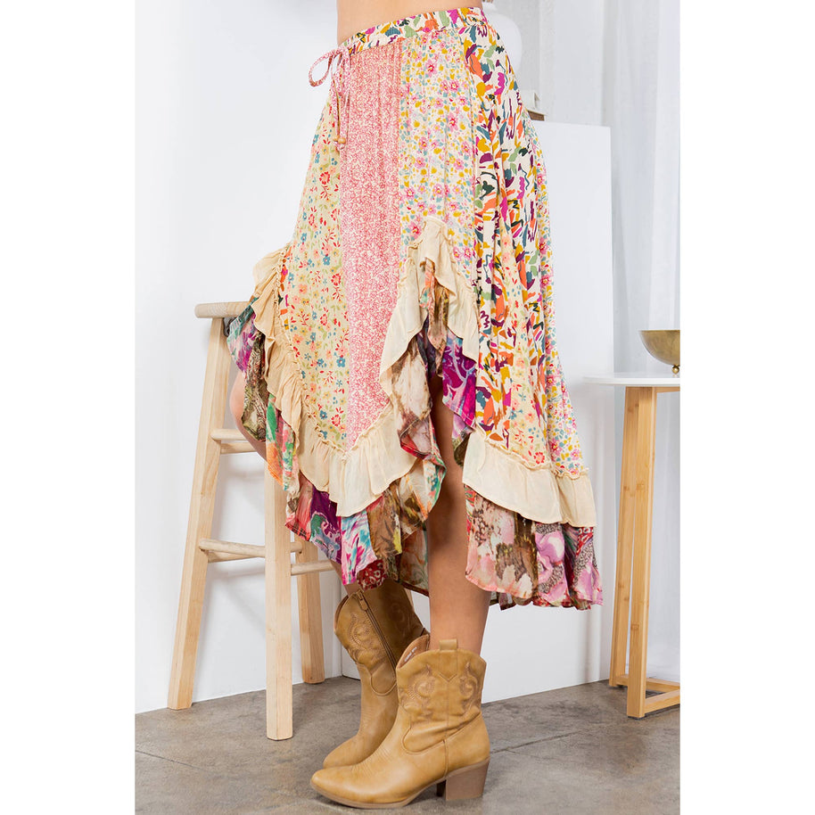 Western Skirt with Ruffles