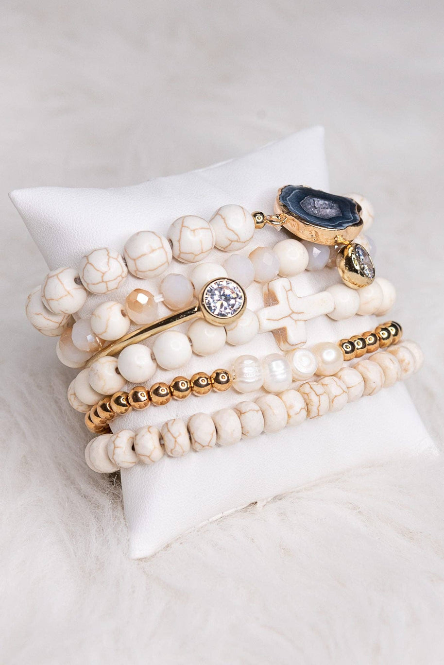 Aspen Bracelet Set White