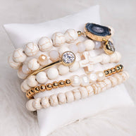 Aspen Bracelet Set White