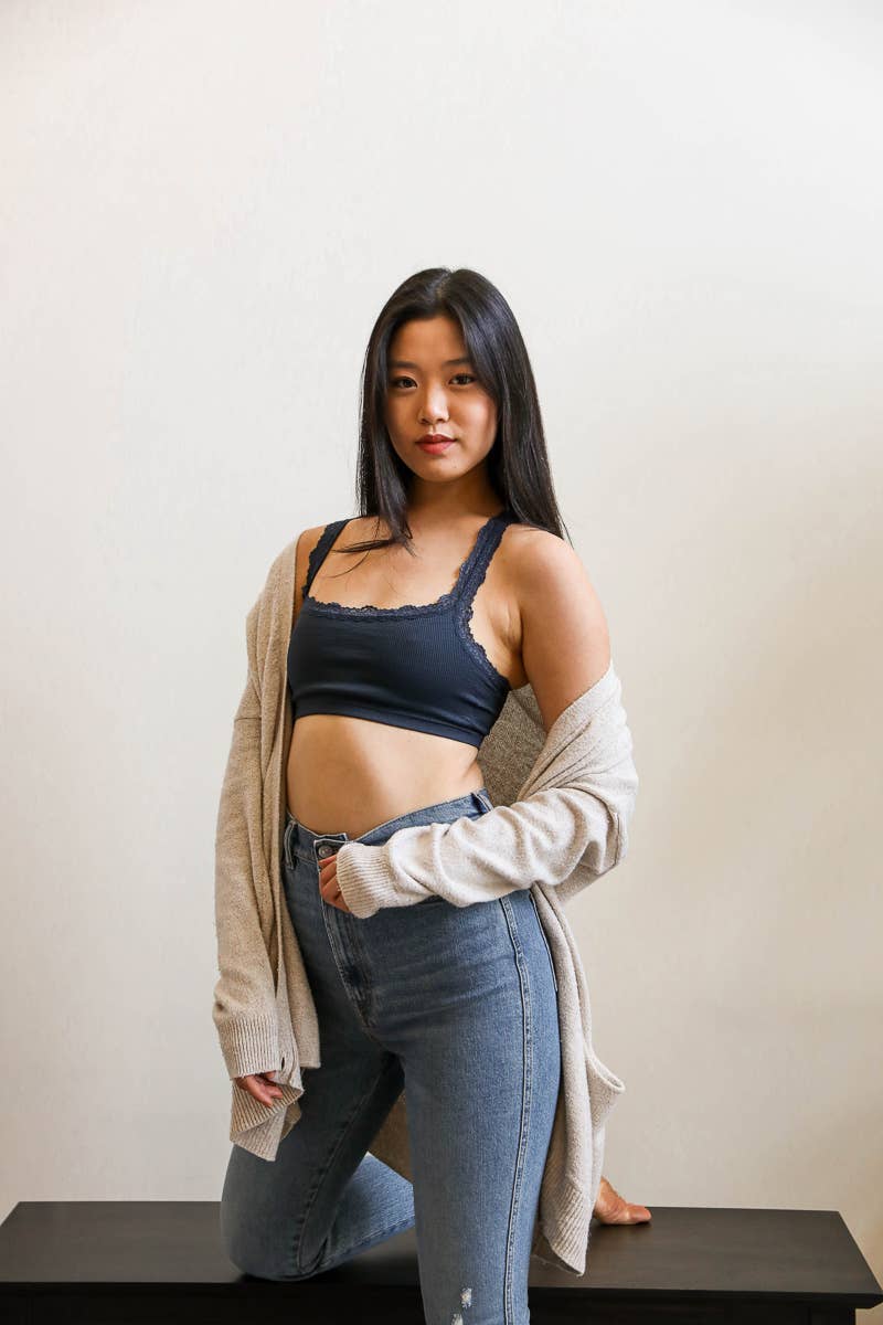 Ribbed Crop Tank Bralette