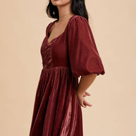 Sweetheart Velvet Mini Dress