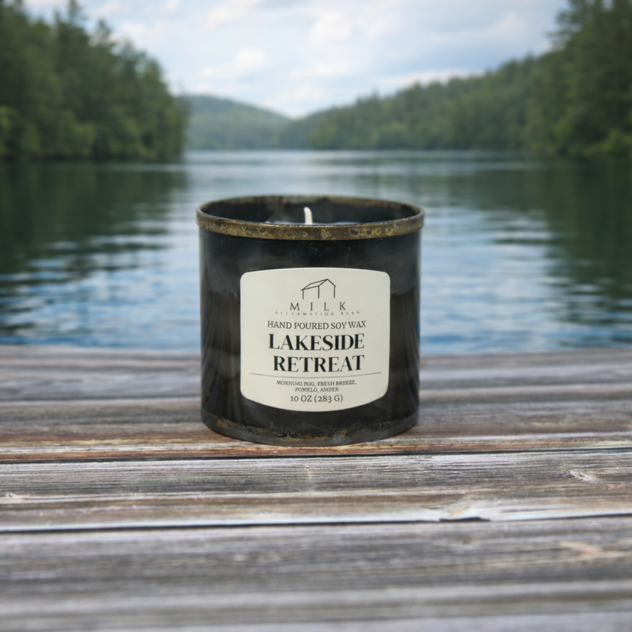 Rustic Barn Metal Candle - 10 oz: Santal & Rosewood