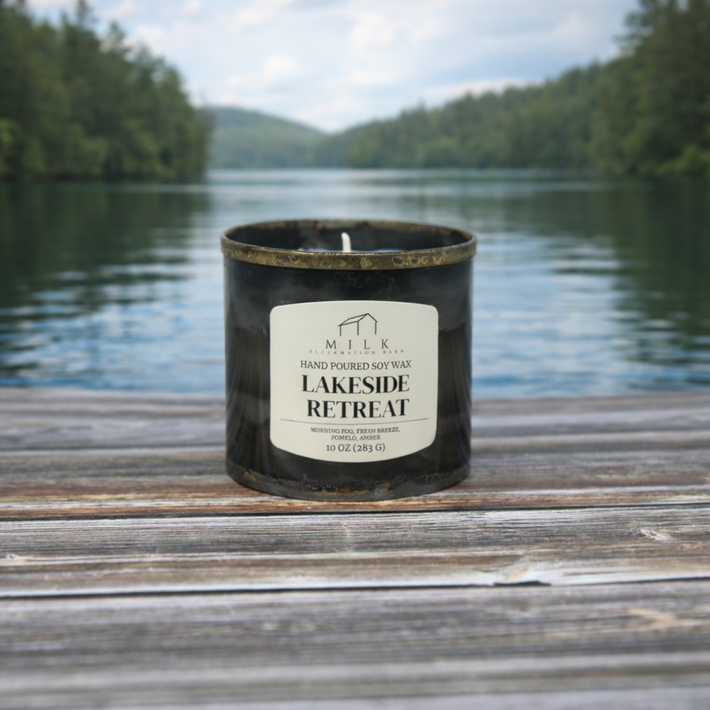 Rustic Barn Metal Candle - 10 oz: Santal & Rosewood