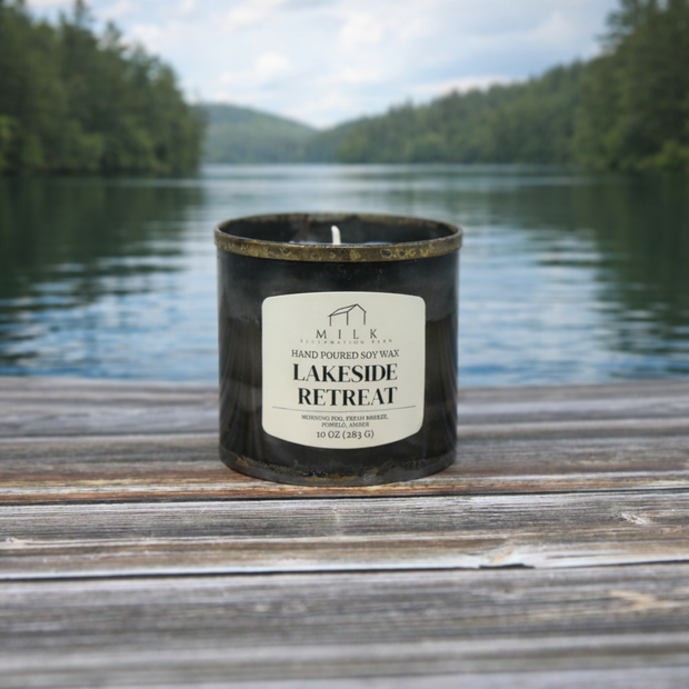Rustic Barn Metal Candle - 10 oz: Santal & Rosewood