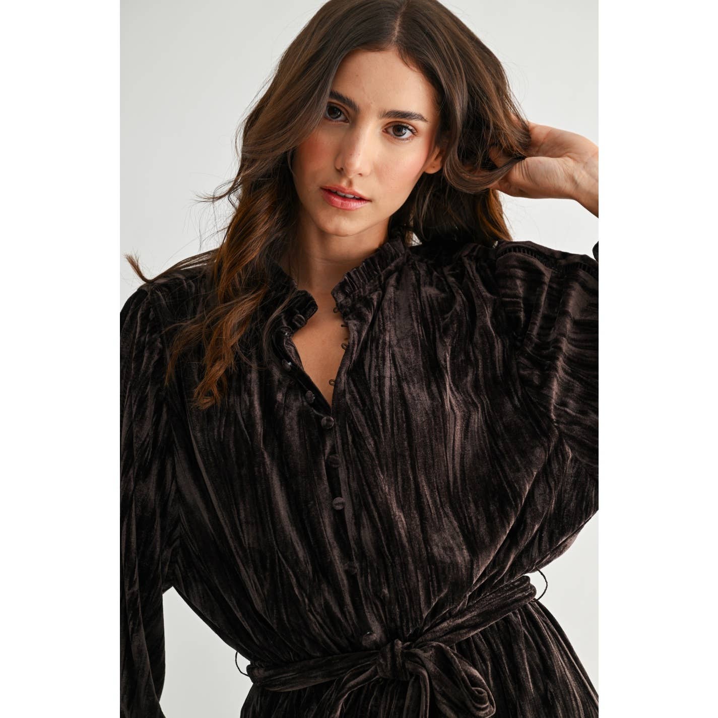 Velvet Long Sleeve Dress