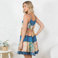 Babydoll Dress Denim Yoke