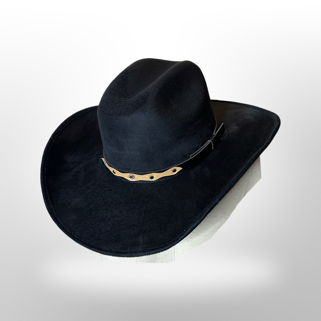 Vegan Suede Cowboy Hat 
