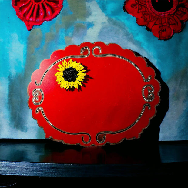 Metal Sunflower Frame with Magnet