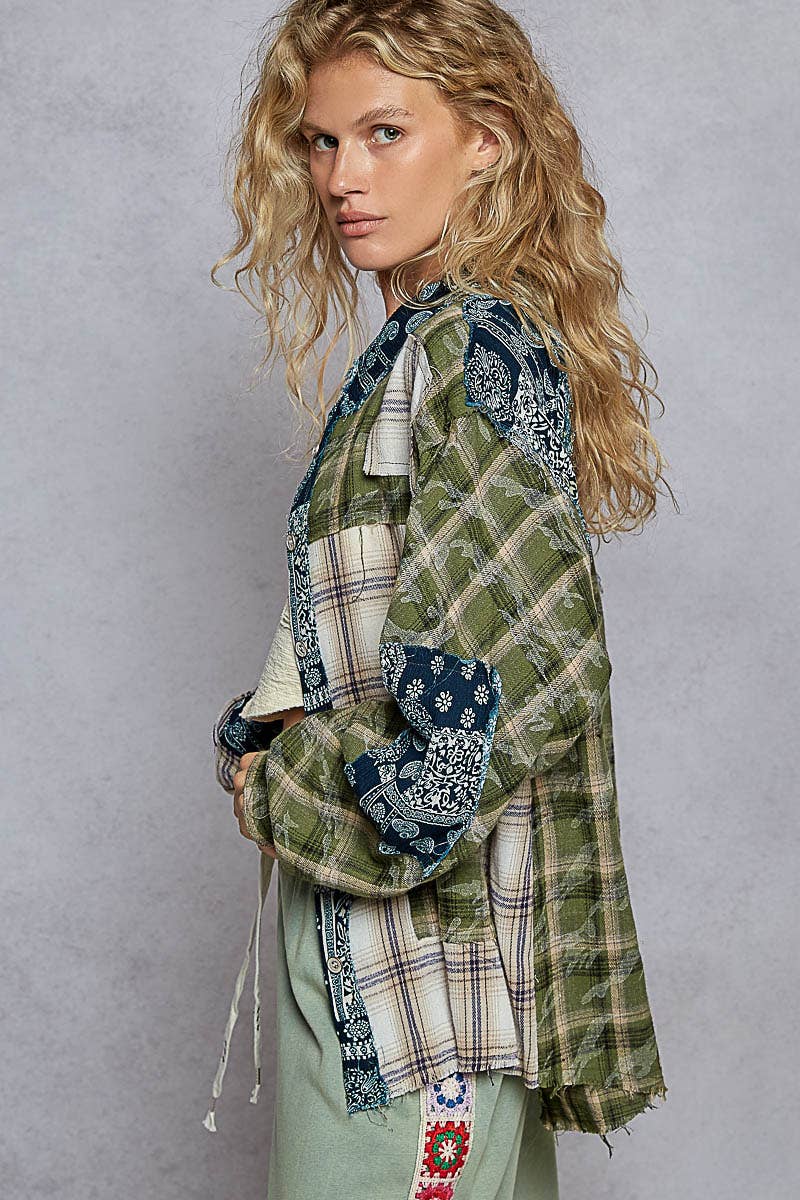 Vintage Washed Plaid Shirt