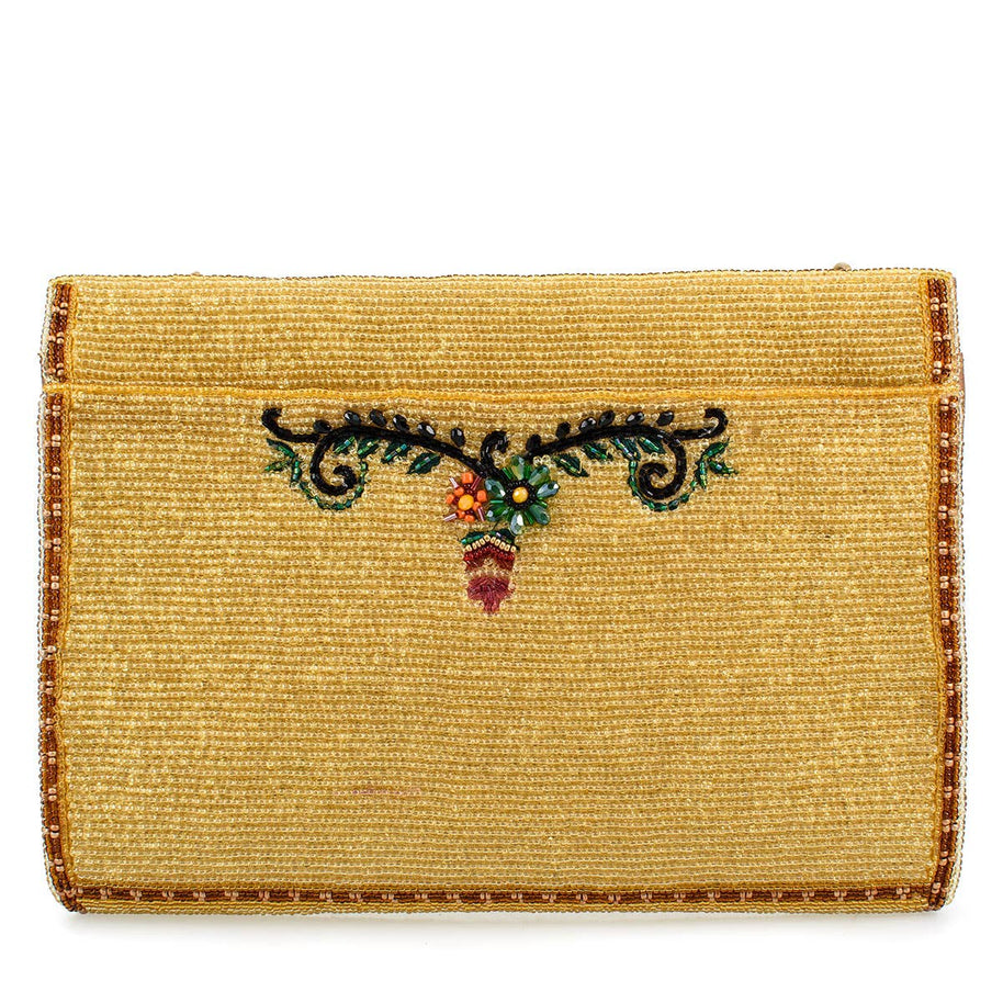 Beaded Cactus and Floral Crossbody