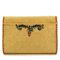 Beaded Cactus and Floral Crossbody