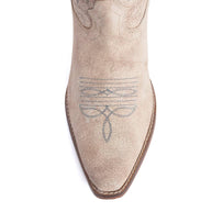 Myra Syllvia Prairie Leather Boots, Ivory