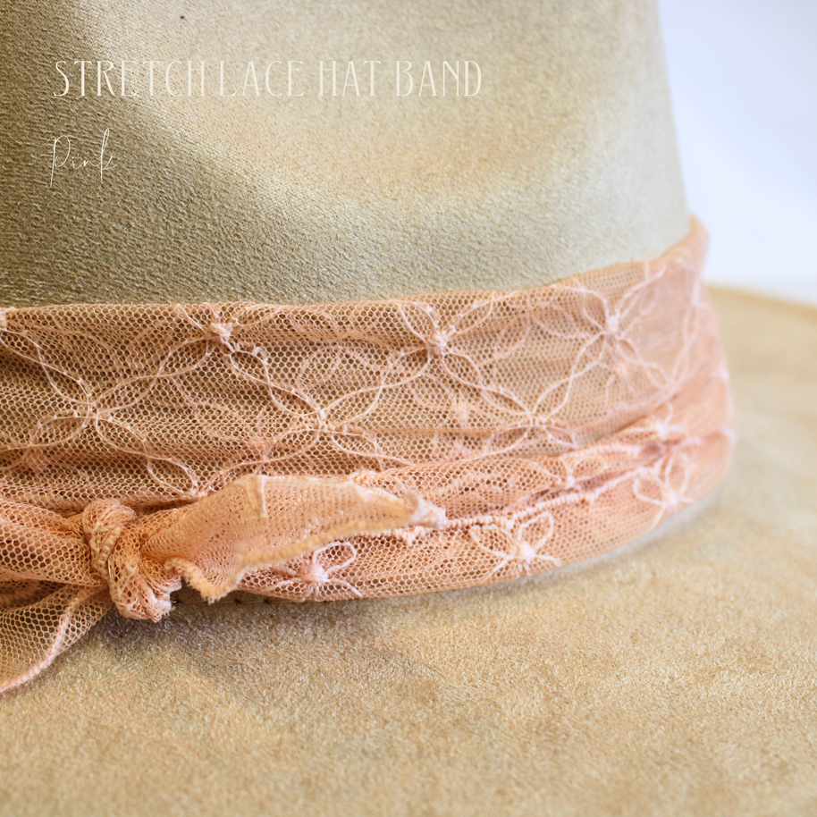 Stretch Lace Hat Band-Floral