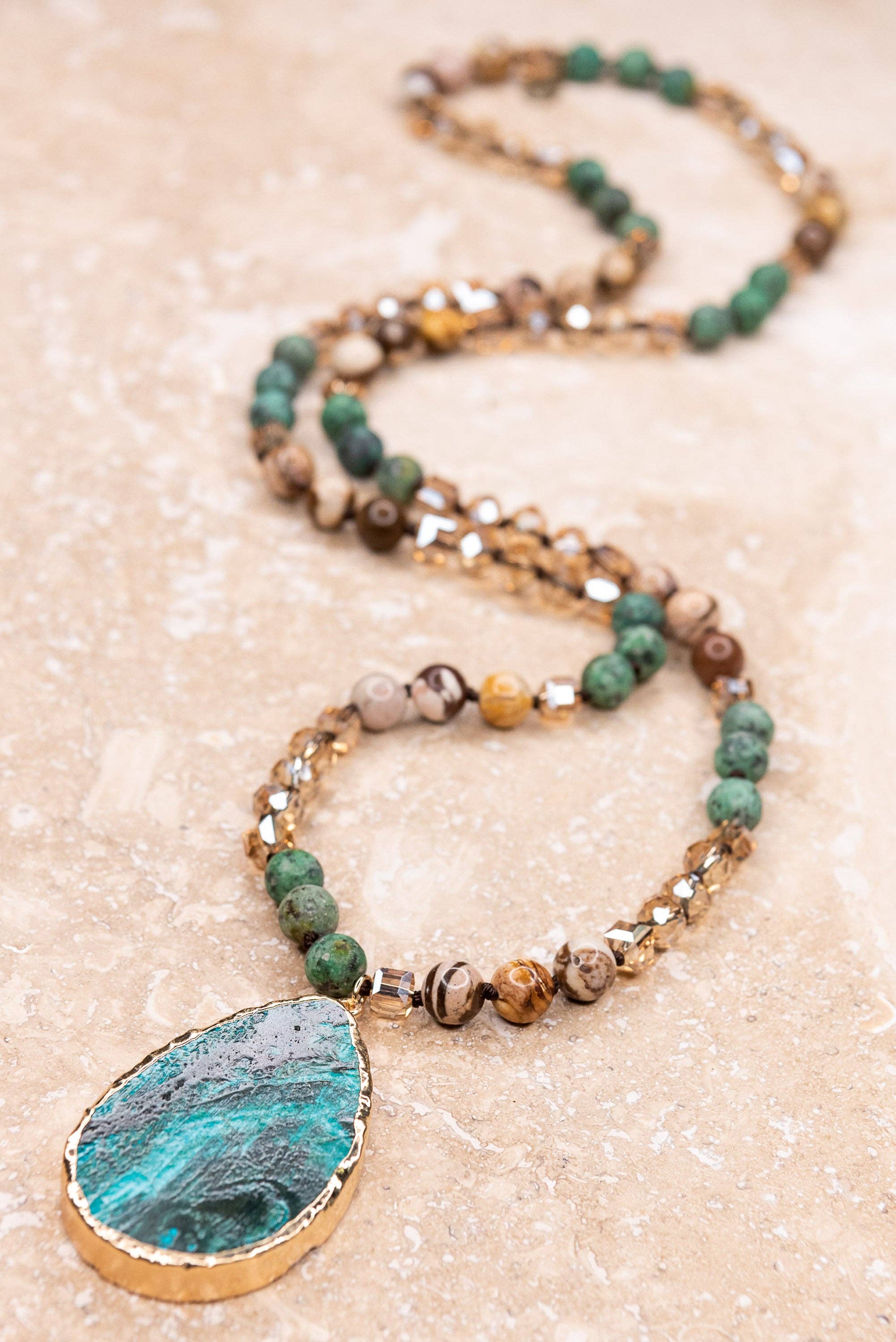 Sabrina Necklace in Jade