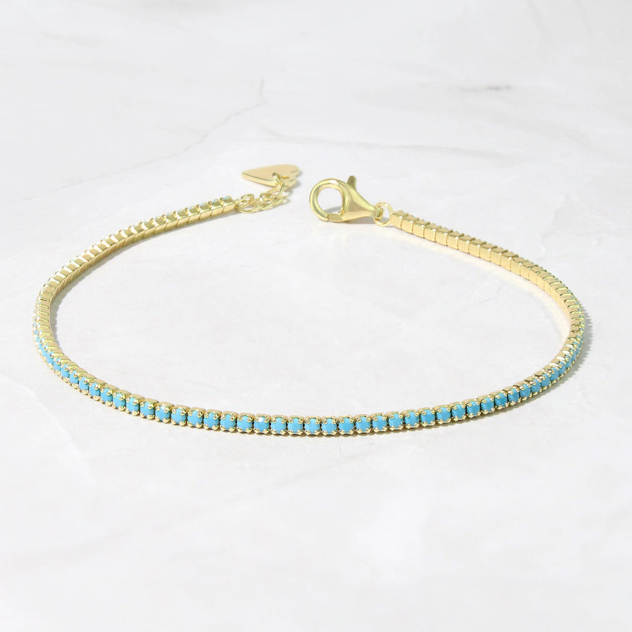 Turquoise Tennis Bracelet