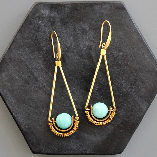 Amazonite earrings