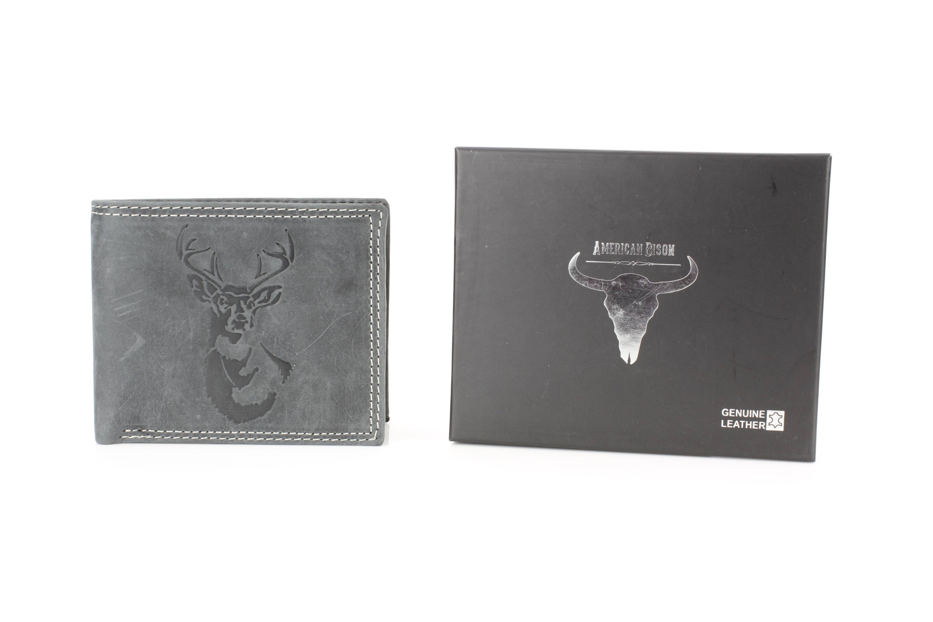 Men’s Bi-Fold Wallet with Deer