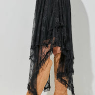 Lace Layered Hem Skirt