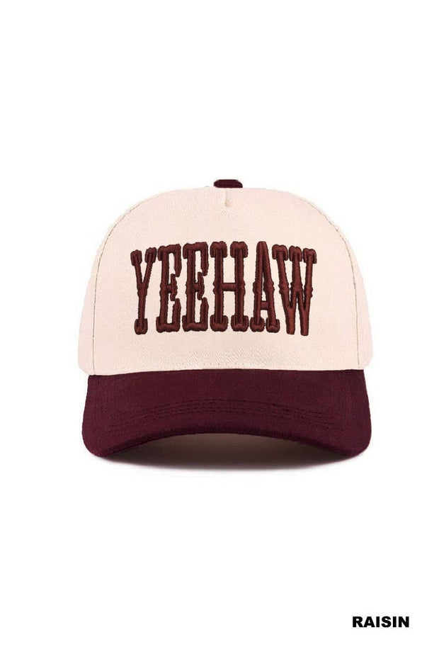 Yeehaw Two-tone Canvas Cotton Cap