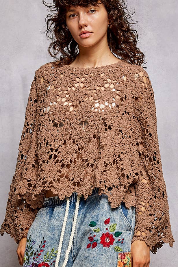 Crochet Chenile Sweater