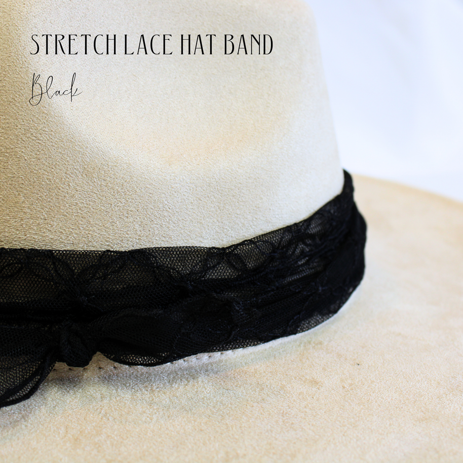 Stretch Lace Hat Band-Floral
