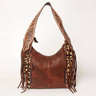 American Darling Hobo Bag Hair-On Hide with Tooled Leather Strap